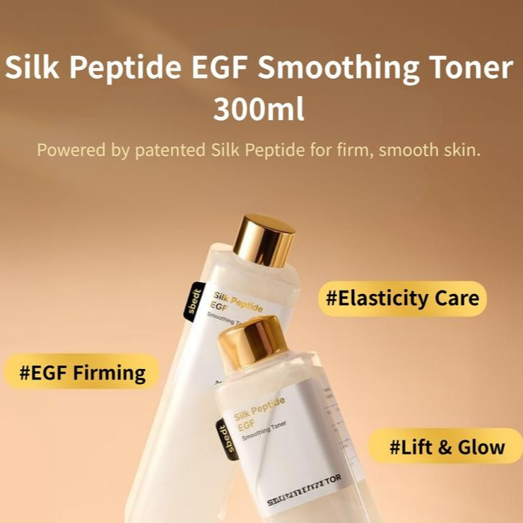 Silk peptide EGF smooth toner
