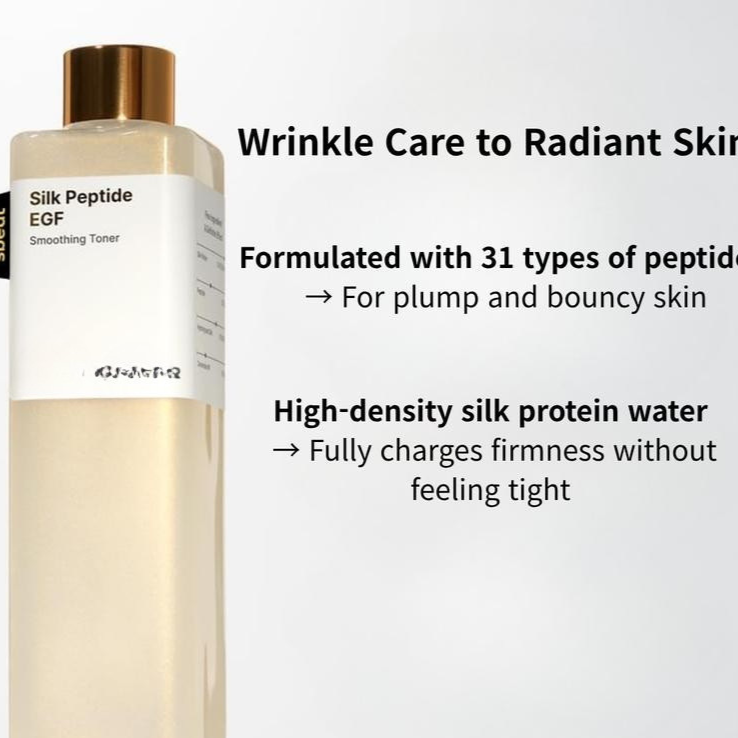 Silk peptide EGF smooth toner