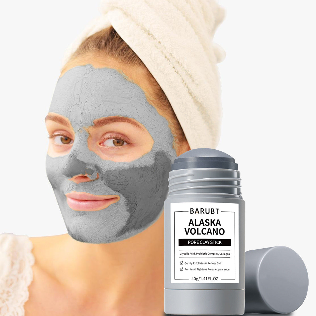 Hydrating acne clay stick